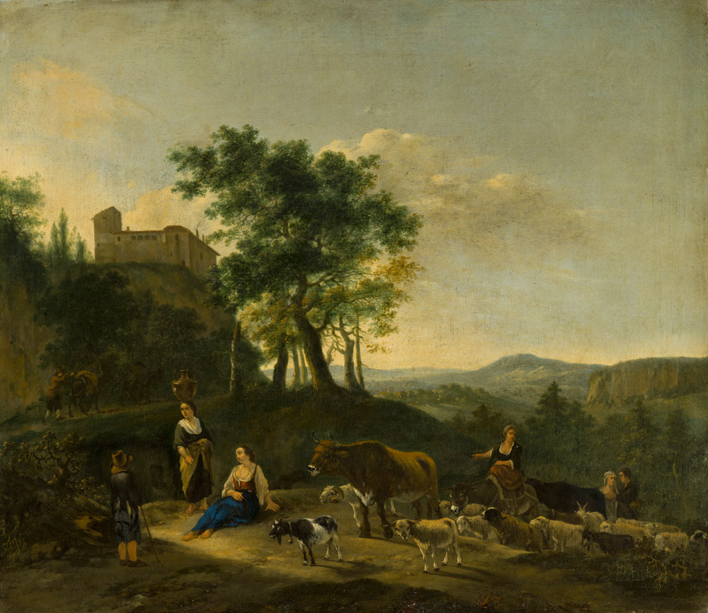 Jan Willemsz. Lapp - Italianate Landscape with Shepherds
