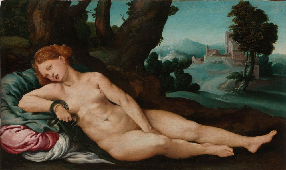 Attributed to Jan van Scorel - The Dying Cleopatra