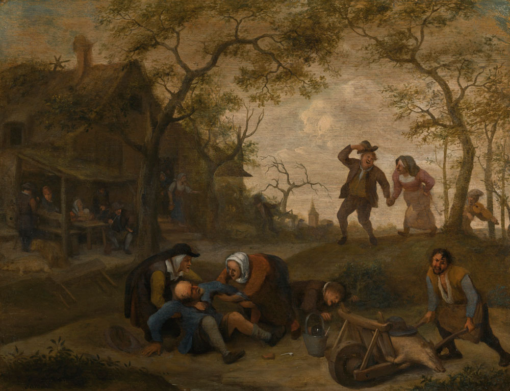 Jan Steen - Peasants in a landscape