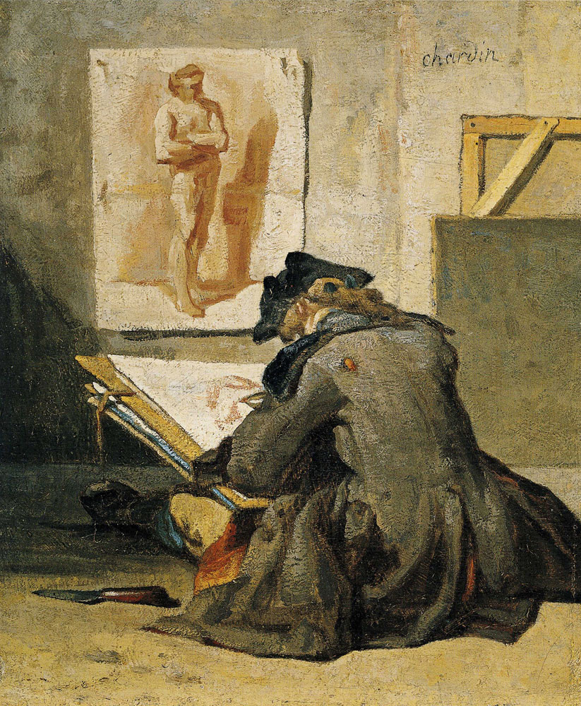 Jean-Siméon Chardin - Young Student Drawing