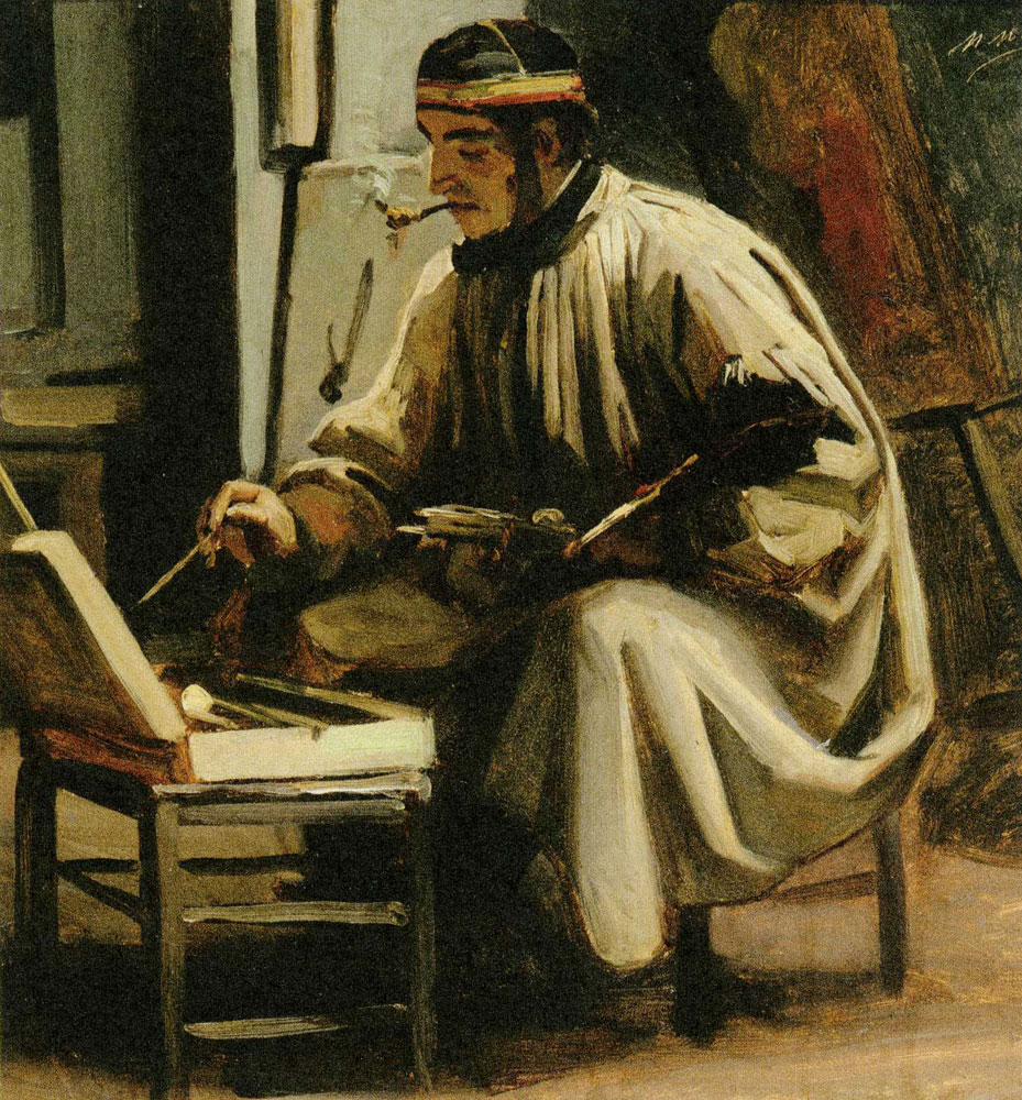 Matthijs Maris - Portrait of the English Painter Felix Moscheles