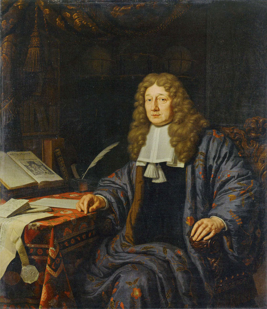 Michiel van Musscher - Portrait of Johannes Hudde