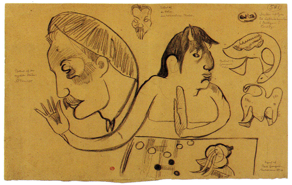 Paul Gauguin - Portraits of Roderic O'Connor and Jacob Meyer de Haan, and Self-Portrait