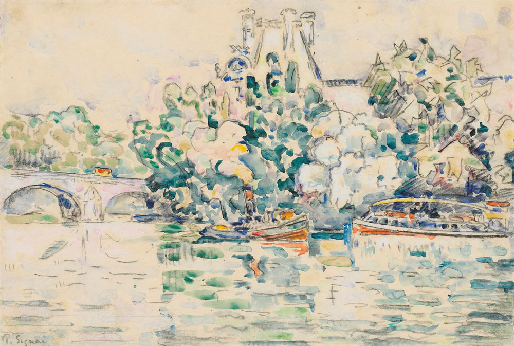 Paul Signac - Paris, the Seine near the Pont-Royal