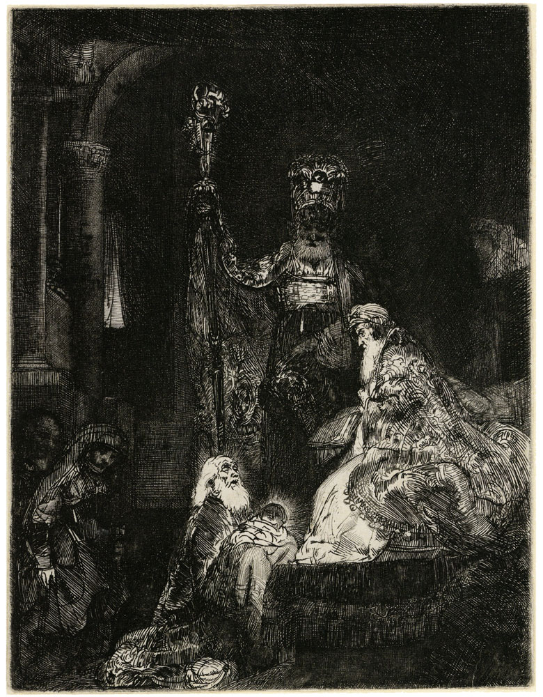 Rembrandt - The Presentation in the Temple (in the 'dark manner')