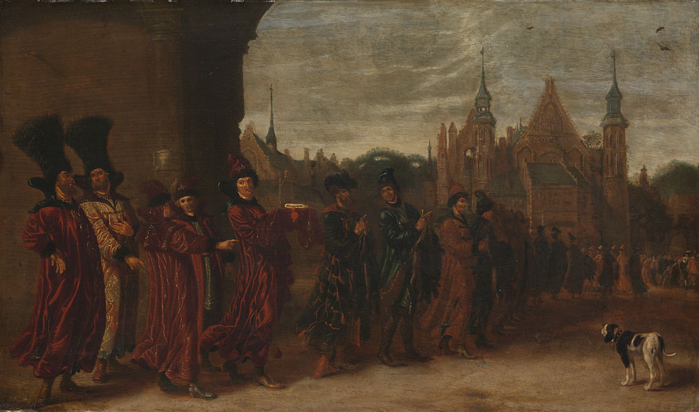 Sybrand van Beest - The Legation from the Tsar of Muscovy on its Way to a Meeting of the States-General in The Hague