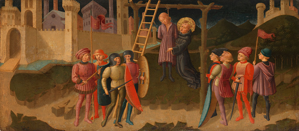 Attributed to Zanobi di Jacopo Machiavelli - Saint Nicholas of Tolentino Saving a Hanged Man