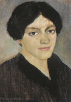 August Macke Portrait of Elisabeth Macke