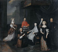Caspar Netscher Reception of the Dutch ambassador Hieronymus van Beverningk by the Spanish queen-regent Maria-Anna of Austria, 2 March 1671