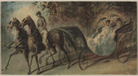 Constantin Guys Carriage in the Bois de Boulogne