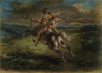 Eugène Delacroix The Education of Achilles