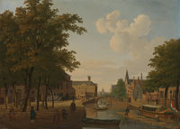 Hendrik Keun View of the Houtmarkt, Amsterdam