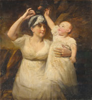 Sir Henry Raeburn Double portrait of Mrs. Graham Young and her child, three-quarter-length  