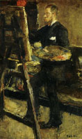 James Ensor Portrait of Willy Finch at His Easel