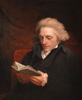 John Hoppner Portrait of William Gifford reading a book