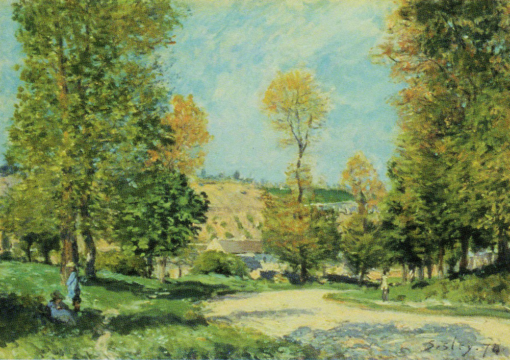 Alfred Sisley - The Road to Louveciennes