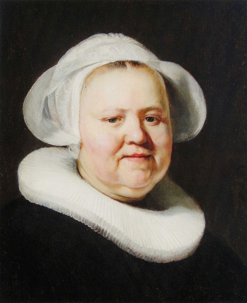 Jacob Backer - Portrait of a woman with a white cap