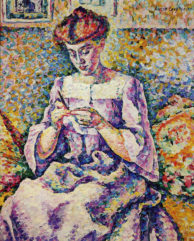 Lucie Cousturier - Woman Crocheting