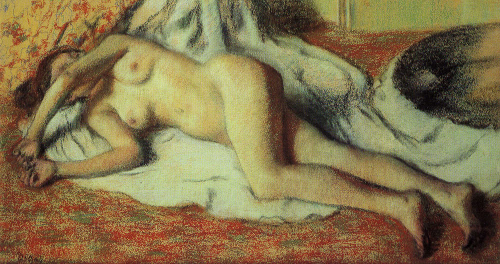 Edgar Degas - Bather Stretched out on Floor