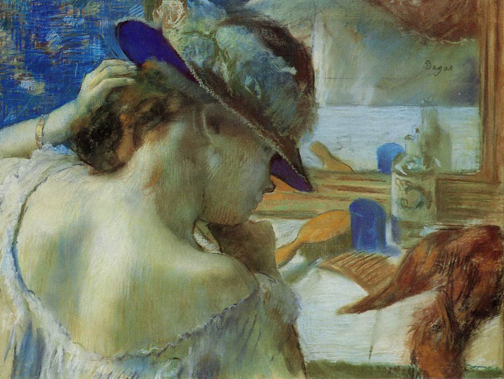 Edgar Degas - In Front of the Mirror
