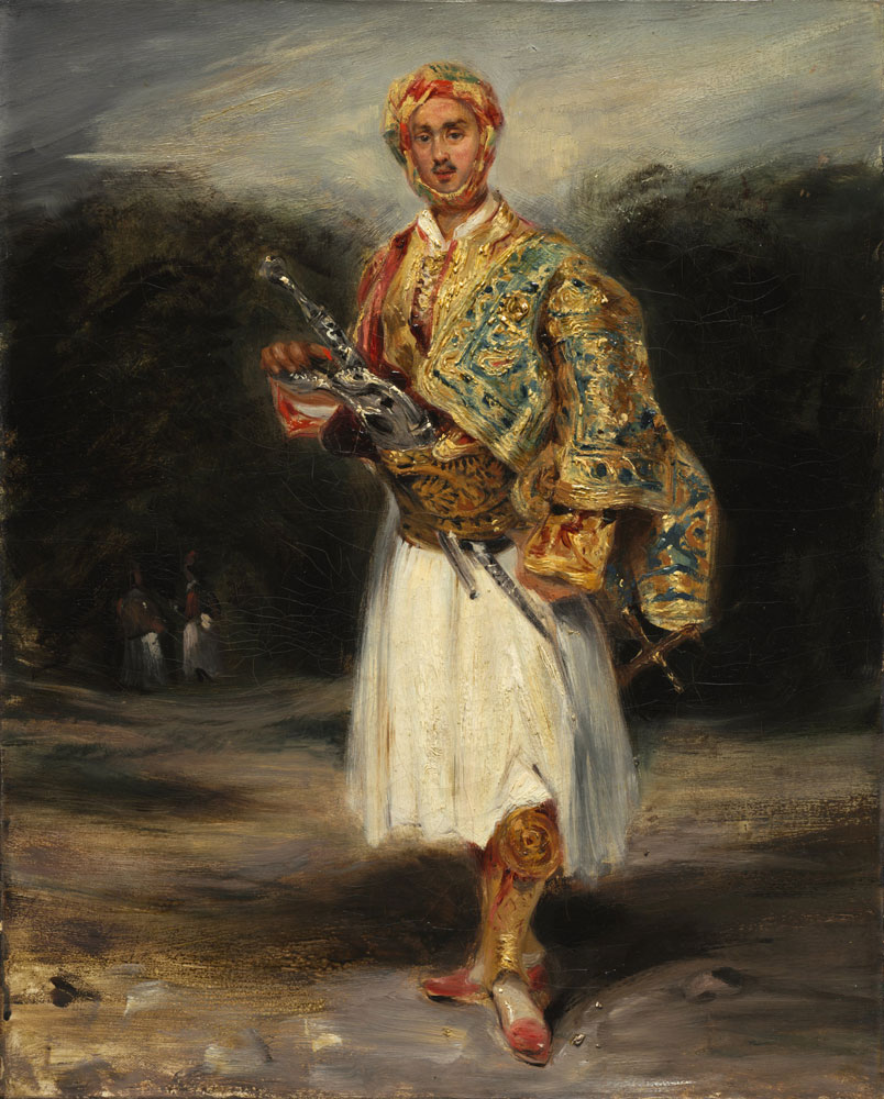 Imitator of Eugène Delacroix - Count Demetrius de Palatiano in Suliot Costume