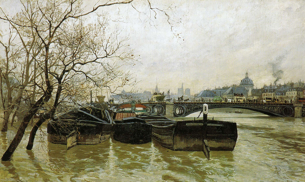 Frits Thaulow - Flooding by the Seine