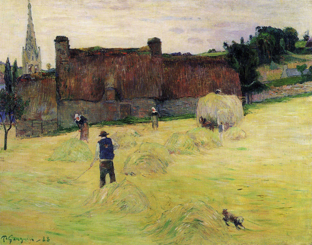 Paul Gauguin - Hay-Making in Brittany