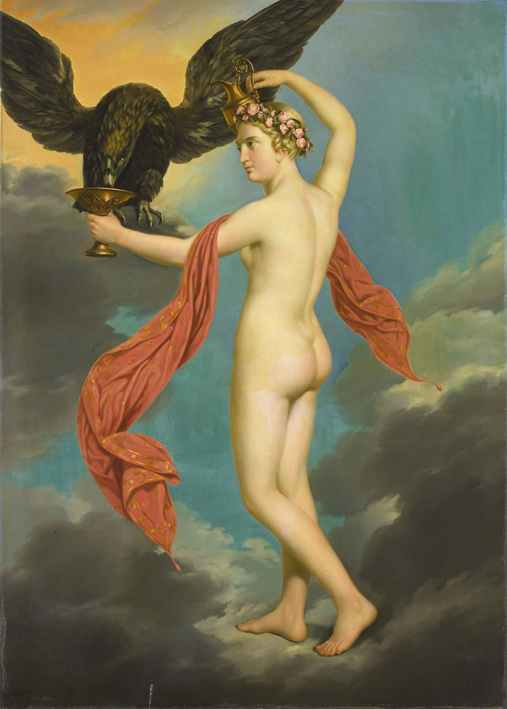 Gustav-Adolphe Diez - Hebe with Jupiter in the Guise of an Eagle
