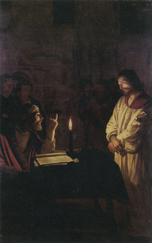 Copy after Gerard van Honthorst - Christ before the High Priest