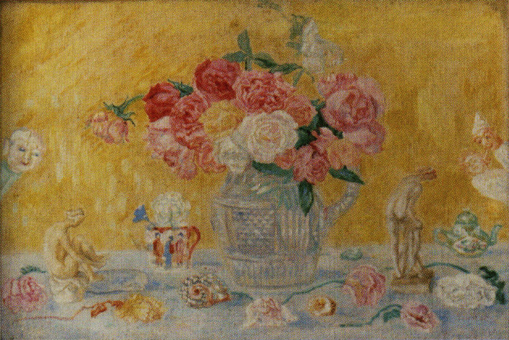 James Ensor - Roses, Tanagra Figures and Seashells