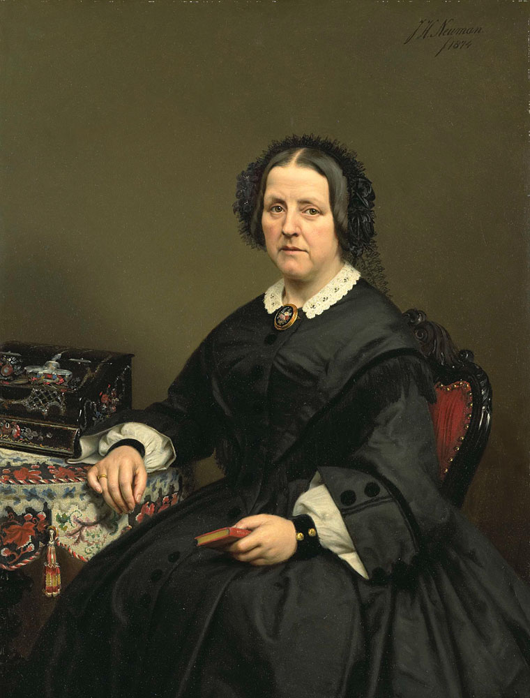 Johan Heinrich Neuman - Portrait of Wilhelmina Margaretha van den Bosch (1807-74)