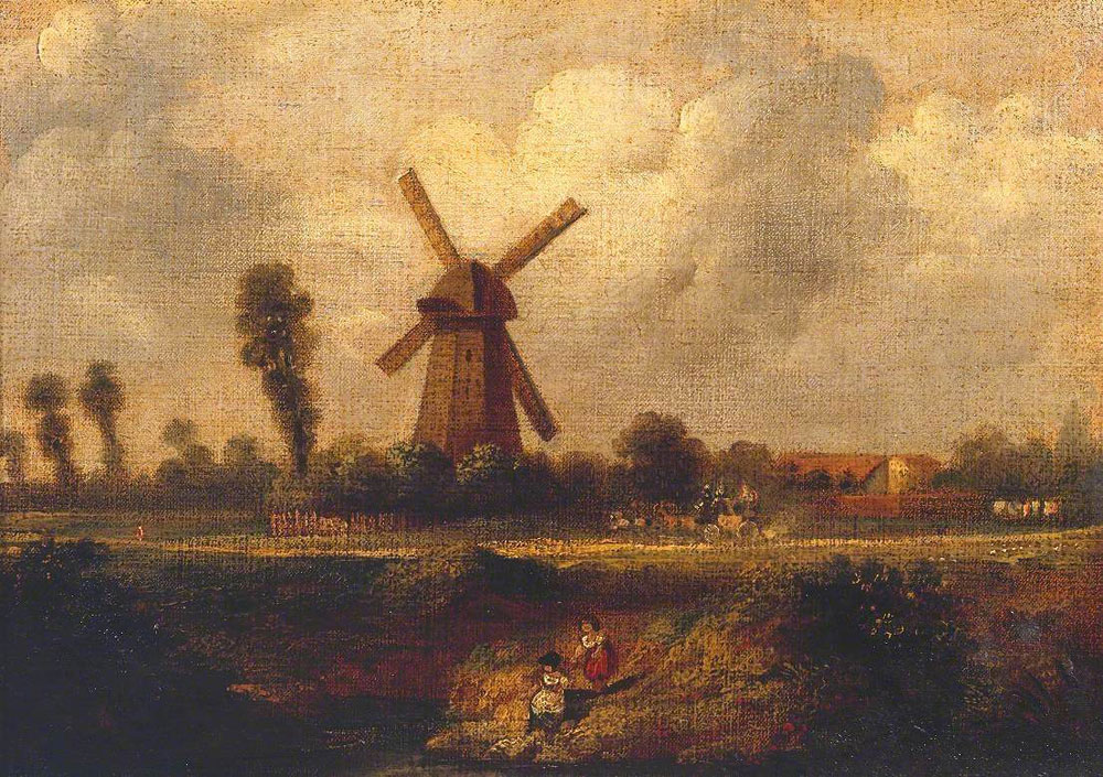 Formerly attributed to John Constable - 'Barnes Common'