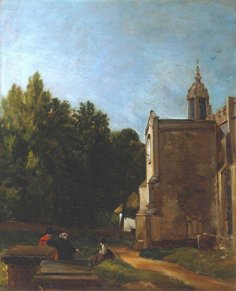 John Constable - The Church Porch, East Bergholt