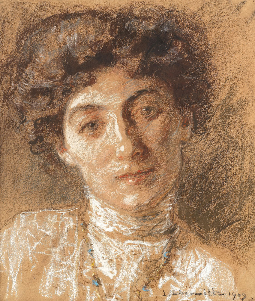 Léon Augustin Lhermitte - Portrait de Madame Jean Lhermitte, née Lucie Megret