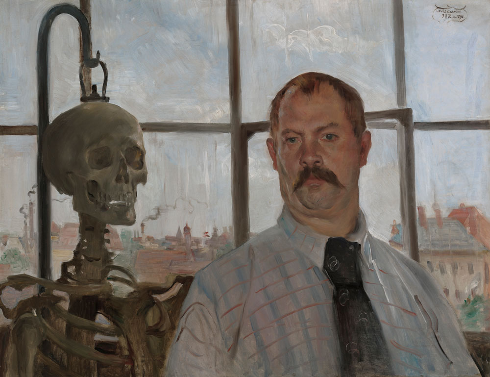 Lovis Corinth - Self-Portrait with Skeleton