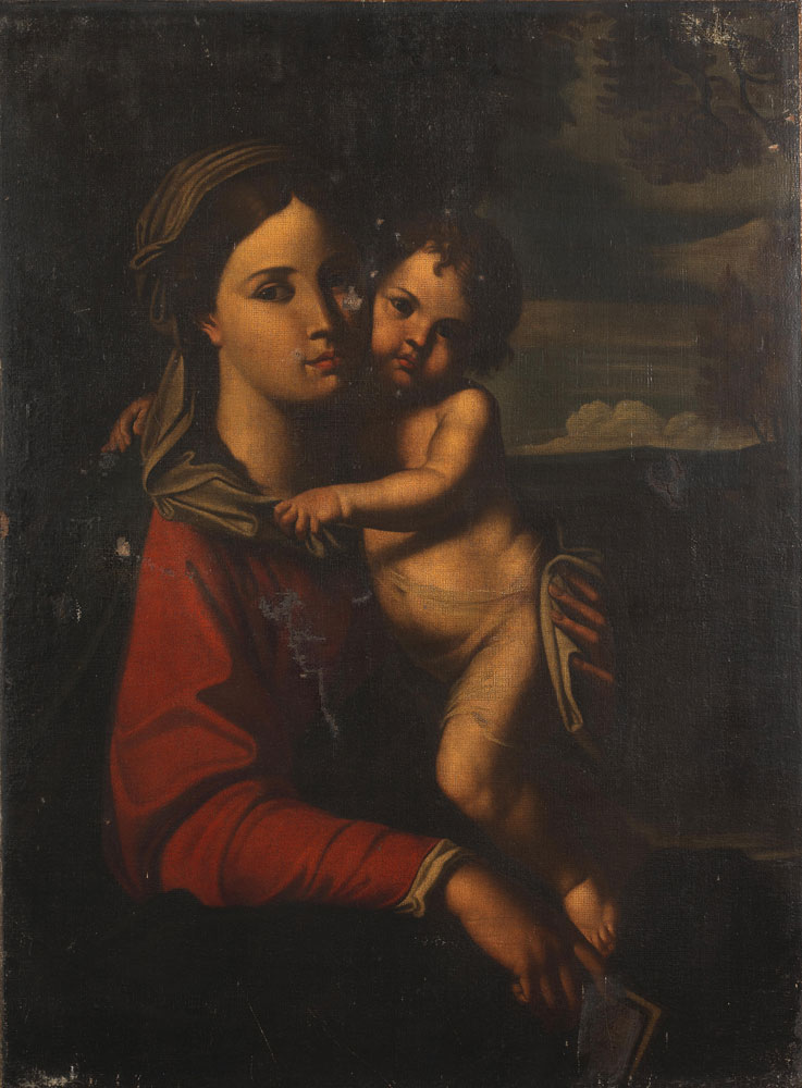 Roman School - The Madonna and Child