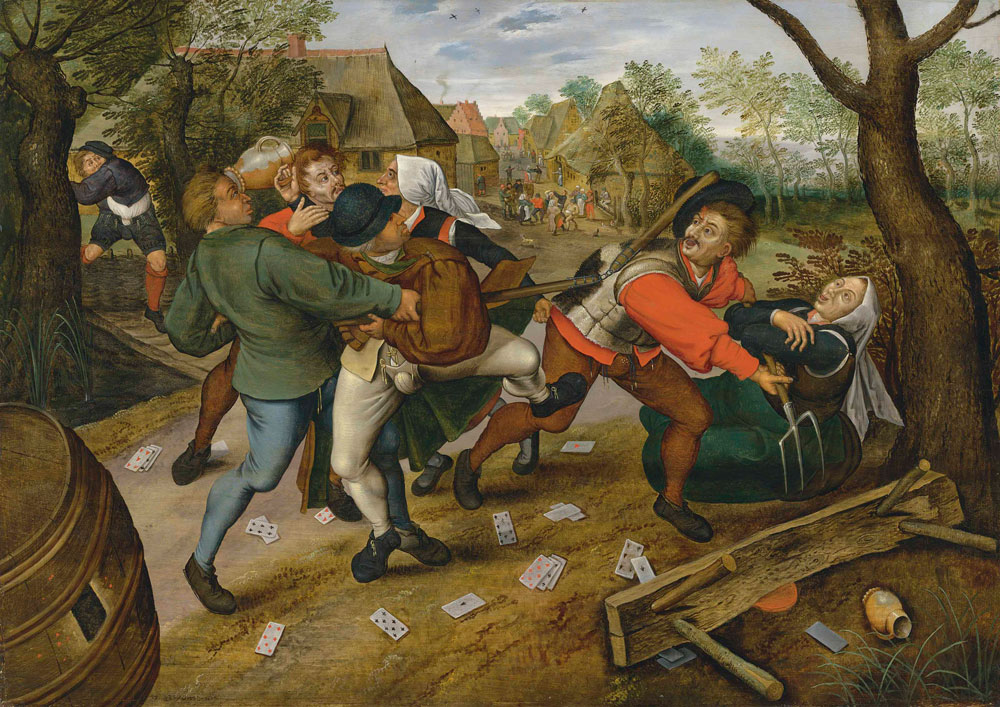 Pieter Brueghel the Younger - Peasants brawling