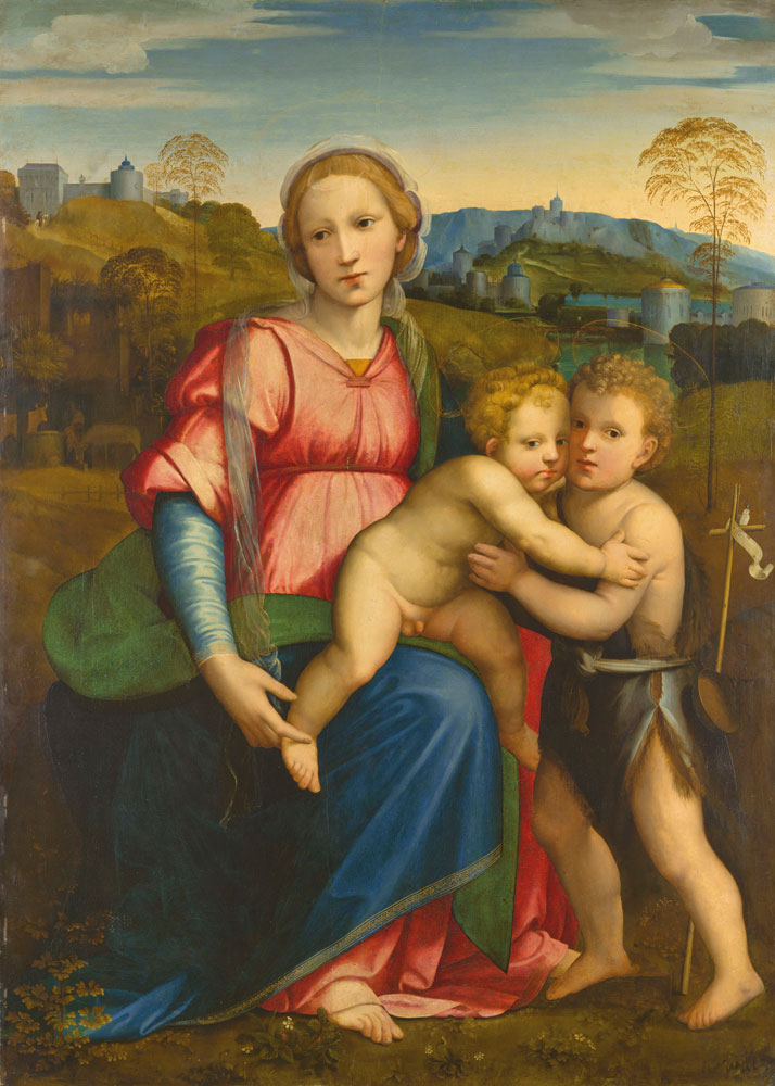 Ridolfo del Ghirlandaio and Workshop - The Madonna and Child with the Infant Saint John the Baptist
