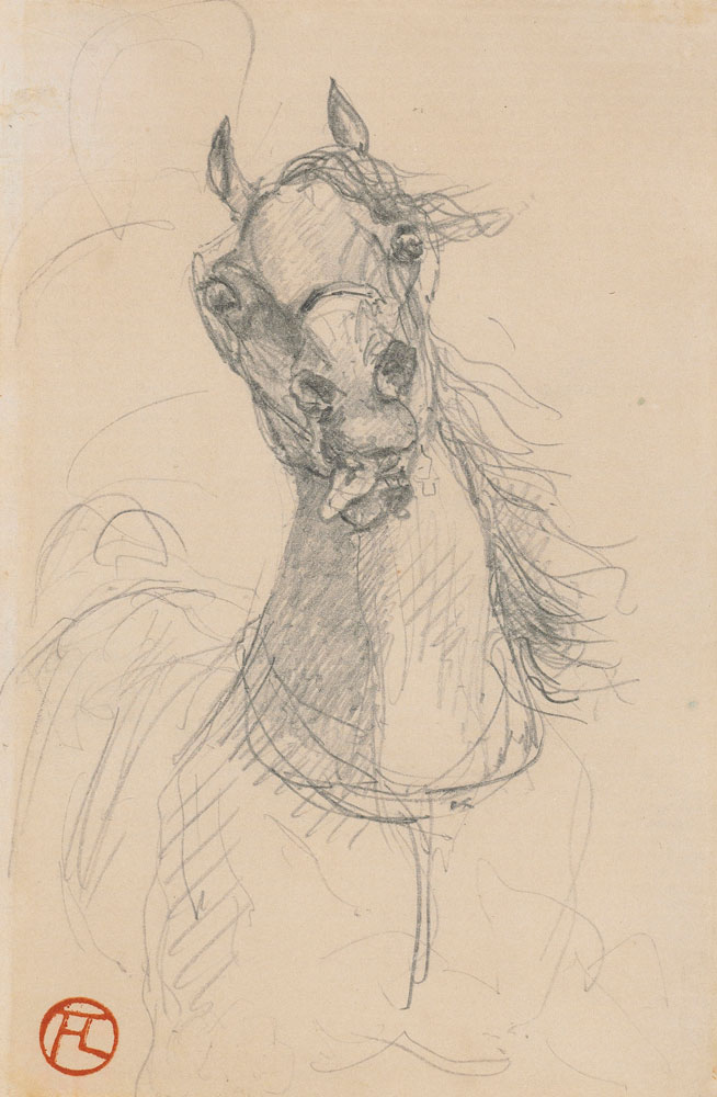 Henri de Toulouse-Lautrec - Head of a Horse