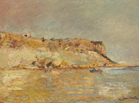 Adolphe Joseph Thomas Monticelli Cliff on the Water