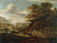 Dionys Verburg River Landscape
