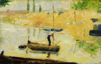 Georges Seurat Man in a Boat
