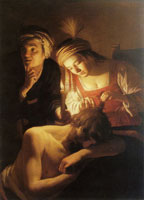 Gerard van Honthorst Samson and Delilah