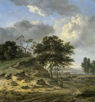 Jan Wijnants Landscape with Two Hunters