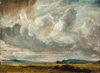 John Constable Study of clouds over a landscape