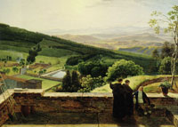 Louis Gauffier The Valley of the Arno Seen from the 