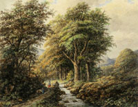 Matthijs Maris Landscape (after Johann Bernard Klombeck)
