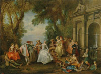 Nicolas Lancret Dance before a Fountain
