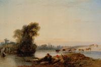 Richard Parkes Bonington View of the Seine near Mantes