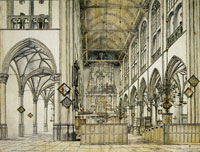 Pieter Saenredam Interior of the Groote Kerk (Church of St. Lawrence) in Alkmaar